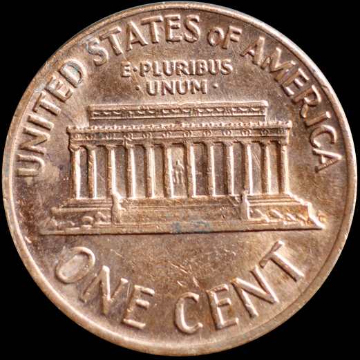 CClT2-1c-1969-S-01-Type-II-Counter-Clash--Lincoln-Memorial-Cent